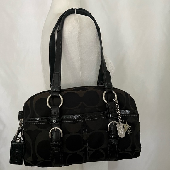 Coach Handbags - Coach Signature Leather Satchel